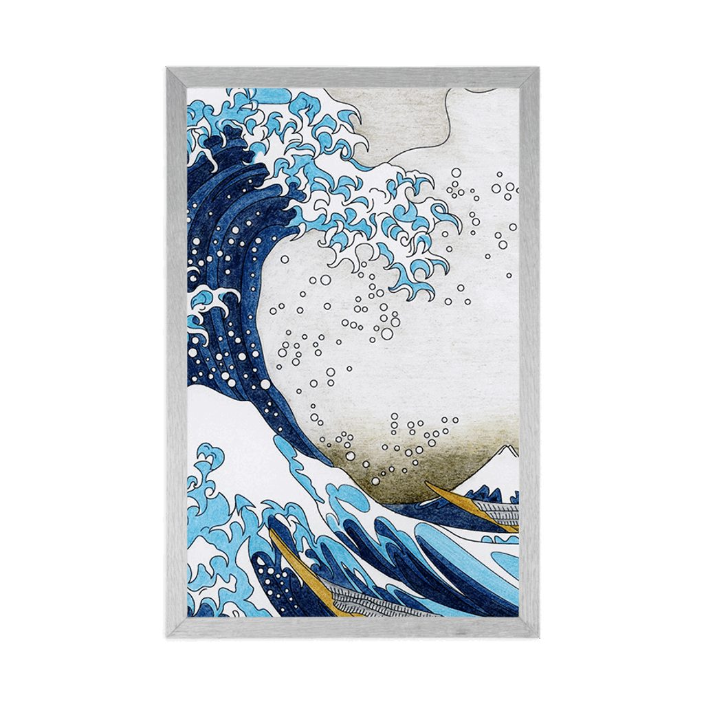 Poszter reprodukció A nagy hullám Kanagawánál – Katsushika Hokusai |  Dovido.hu