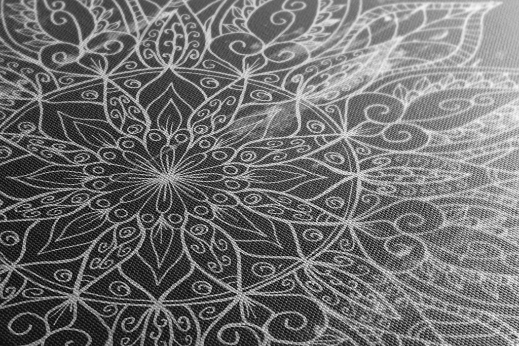 Kép Mandala textúra fekete fehérben | Dovido.hu