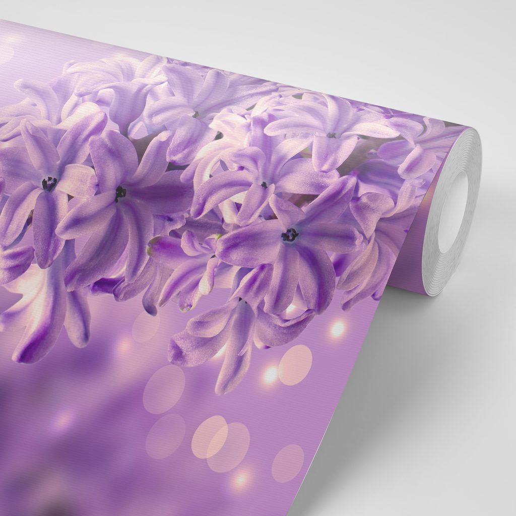 Carta da parati adesiva fiore lilla viola | Dovido.it