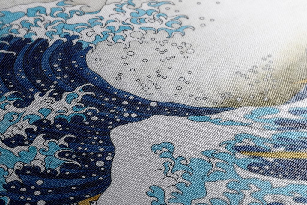 Quadro su tela La grande onda di Kanagawa - Hokusai