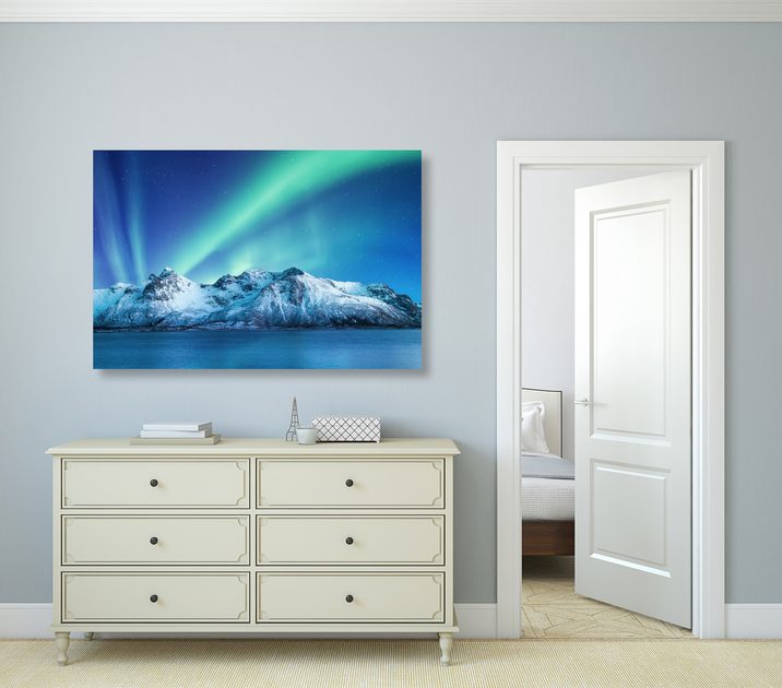 Quadro aurora boreale