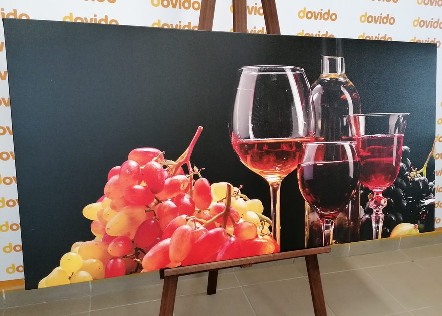 Εικόνα ιταλικό κρασί και σταφύλια | Dovido.gr