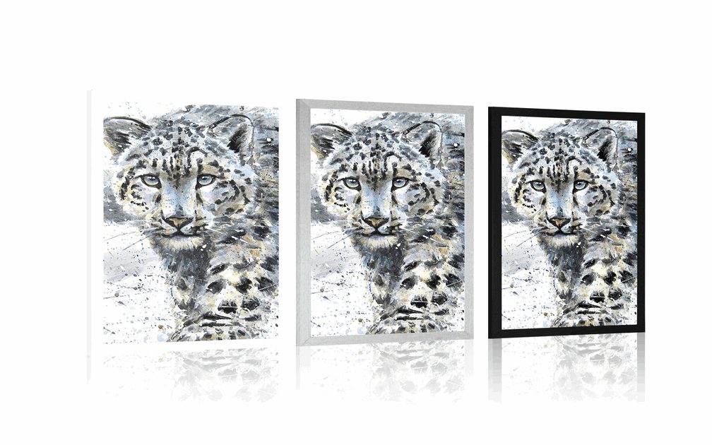 Poster Gemalter Leopard