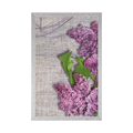POSTER LILAC FLOWERS ON A CANVAS - FLOWERS - POSTERS