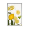 POSTER MIX OF CITRUS FRUITS - WITH A KITCHEN MOTIF - POSTERS