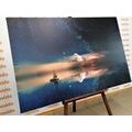 CANVAS PRINT BOAT AT SEA - PICTURES OF NATURE AND LANDSCAPE - PICTURES