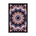 PLAKAT MANDALA Z CIEKAWYMI ELEMENTAMI W TLE - FENG SHUI - PLAKATY