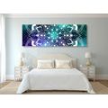 IMPRESSION SUR TOILE MANDALA MODERNE AVEC UN MOTIF ORIENTAL - IMPRESSIONS SUR TOILE FENG SHUI - IMPRESSION SUR TOILE