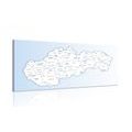 IMPRESSION SUR TOILE CARTE DE LA SLOVAQUIE - CARTES D'IMPRESSIONS SUR TOILE - IMPRESSION SUR TOILE