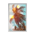 POSTER RAYS OF THE SUN BETWEEN PALM TREES - NATURE - POSTERS