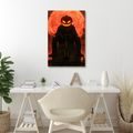 WANDBILD HALLOWEEN-SCHRECKEN UNTER ROTEM MOND - HALLOWEEN- UND HORROR-BILDER - BILDER