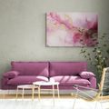 CANVAS PRINT PINK MARBLE - MARBLE PICTURES - PICTURES