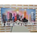 CANVAS PRINT COASTAL CITY - PICTURES OF CITIES - PICTURES