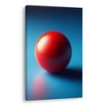 OBRAZ ČERVENÁ KOULE NA MODRÉM - OBRAZY PODLE MOTIVU - OBRAZY