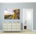 CANVAS PRINT VIEW OF THE RIVER AND FOREST - PICTURES OF NATURE AND LANDSCAPE - PICTURES