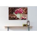 CANVAS PRINT ROSE IN A WATERING CAN - STILL LIFE PICTURES - PICTURES