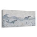 TABLEAU SUR TOILE – MONDE SOUS-MARIN AVEC DES BALEINES - TABLEAUX DE BALEINE - TABLEAUX