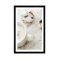 POSTER WITH MOUNT MORNING COFFEE - STILL LIFE - POSTERS