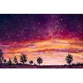 SELF ADHESIVE WALLPAPER OIL PAINTING OF A LAVENDER FIELD - SELF-ADHESIVE WALLPAPERS - WALLPAPERS