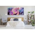 IMPRESSION SUR TOILE EN 5 PARTIES COULEUR SPIRALE - IMPRESSIONS ABSTRAITES SUR TOILE - IMPRESSION SUR TOILE