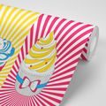 CARTA DA PARATI CUPCAKE POP ART - CARTA DA PARATI POP ART - CARTA DA PARATI