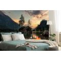 SELF ADHESIVE WALL MURAL MOUNTAIN LANDSCAPE BY THE LAKE - SELF-ADHESIVE WALLPAPERS - WALLPAPERS