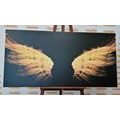 TABLEAU SUR TOILE – AILES D'ANGE DORÉES - TABLEAUX D'ANGES - TABLEAUX