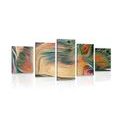 5-PIECE CANVAS PRINT PSYCHEDELIC ABSTRACTION - ABSTRACT PICTURES{% if product.category.pathNames[0] != product.category.name %} - PICTURES{% endif %}