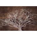 SELF ADHESIVE WALLPAPER TREE CROWN ON A WOODEN BASE - SELF-ADHESIVE WALLPAPERS{% if product.category.pathNames[0] != product.category.name %} - WALLPAPERS{% endif %}