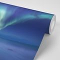 WALL MURAL NORTHERN LIGHTS OVER THE OCEAN - WALLPAPERS SPACE AND STARS - WALLPAPERS