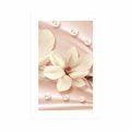 POSTER WITH MOUNT LUXURIOUS MAGNOLIA - FLOWERS - POSTERS