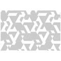 TAPETA ŠEDO-BÍLÁ SKLÁDAČKA VZORŮ - VZOROVANÉ TAPETY - TAPETY