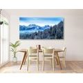 TABLEAU SUR TOILE – MONTAGNES GELÉES - TABLEAUX DE LA NATURE ET DES PAYSAGES - TABLEAUX