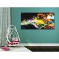 CANVAS PRINT EXPLOSION OF COLORS - ABSTRACT PICTURES{% if product.category.pathNames[0] != product.category.name %} - PICTURES{% endif %}