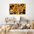 WANDBILD MUSIKALISCHE HARMONIE IN ABSTRAKTION - MUSIKBILDER - BILDER
