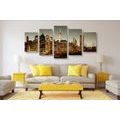 5-PIECE CANVAS PRINT CENTER OF NEW YORK CITY - PICTURES OF CITIES - PICTURES