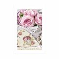 POSTER MIT PASSEPARTOUT ROMANTISCHER VINTAGE-STIL - BLUMEN - POSTER