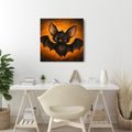 QUADRO SU TELA – PICCOLO PIPISTRELLO DAGLI OCCHI GRANDI - QUADRI HALLOWEEN E HORROR - STAMPE E QUADRI