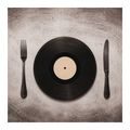 WANDBILD MUSIKTELLER MIT BESTECK - MUSIKBILDER - BILDER