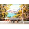 SELF ADHESIVE WALLPAPER OIL PAINTING OF A MOUNTAIN LAKE - SELF-ADHESIVE WALLPAPERS - WALLPAPERS