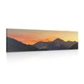 CANVAS PRINT SUNSET ON THE MOUNTAINS - PICTURES OF NATURE AND LANDSCAPE - PICTURES