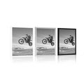 POSTER FOR BIKERS IN BLACK AND WHITE - BLACK AND WHITE - POSTERS