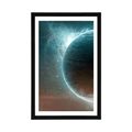 POSTER MIT PASSEPARTOUT UNENDLICHES UNIVERSUM - UNIVERSUM UND STERNE - POSTER