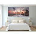 5-PIECE CANVAS PRINT BEAUTIFUL LANDSCAPE BY THE SEA - PICTURES OF NATURE AND LANDSCAPE - PICTURES