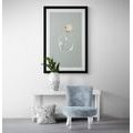 POSTER MIT PASSEPARTOUT BLUME IN DER VASE IN EINFACHEM DESIGN - VASEN - POSTER