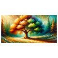 OBRAZ BAREVNÝ STROM ŽIVOTA V PŘÍRODĚ - OBRAZY STROMY ŽIVOTA - OBRAZY