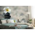 SELF ADHESIVE WALL MURAL HARMONIOUS STONES AND PLUMERIA - SELF-ADHESIVE WALLPAPERS - WALLPAPERS