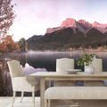 WALL MURAL SUNSET OVER THE DOLOMITES - WALLPAPERS NATURE - WALLPAPERS