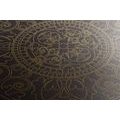 WANDBILD ORIENTALISCHES GOLDENES ORNAMENT - BILDER MIT FENG SHUI-MOTIVEN - BILDER