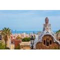 FOTOTAPETE BLICK AUF DEN PARK GÜELL IN BARCELONA - TAPETEN VON STÄDTEN - TAPETEN